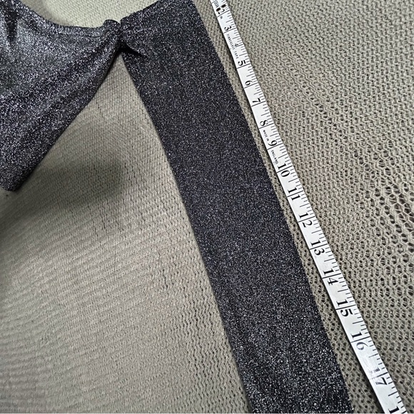 Black Stardust Y2K Off The Shoulder Crop Top - Picture 10 of 11